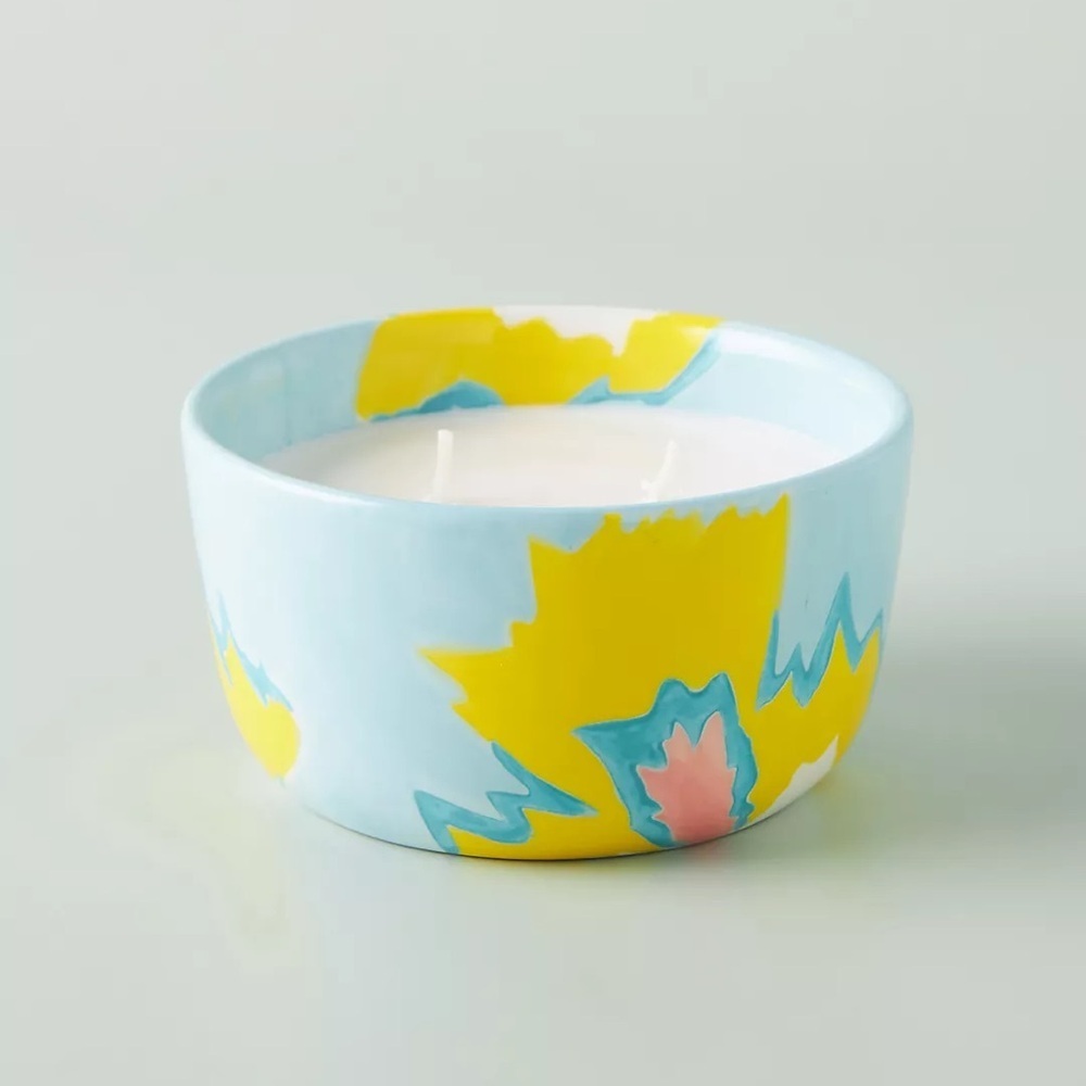 Anthropologie Elnaz Nouizadeh Soul of Colors Ceramic Candle NIB